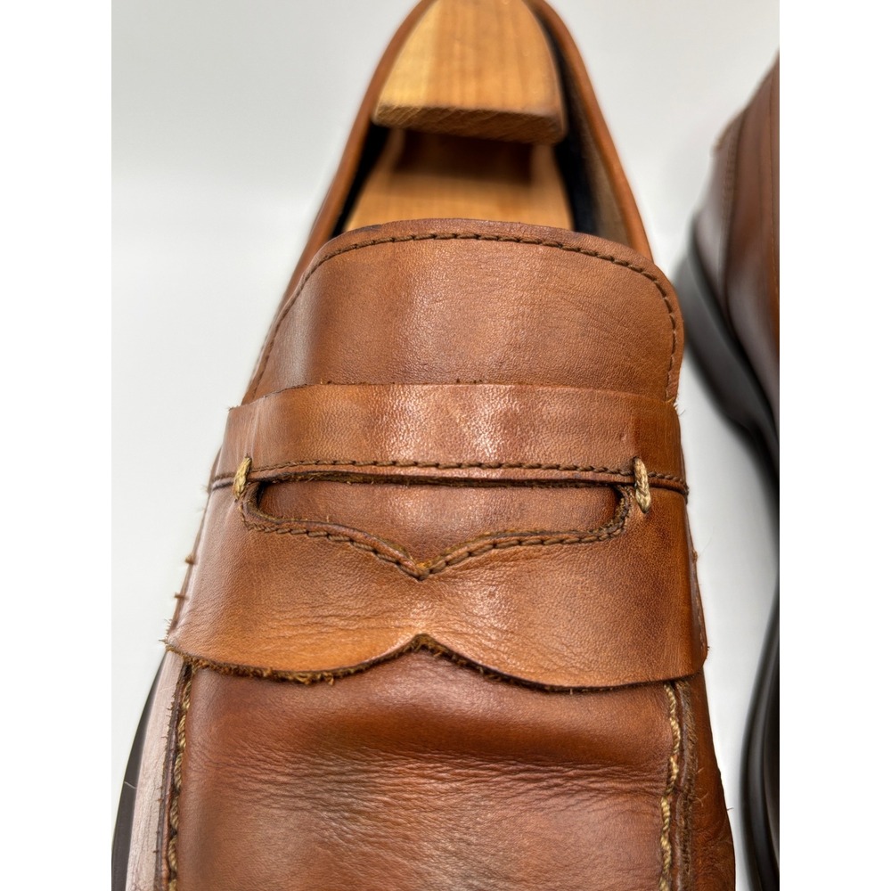 Cole Haan Grand.OS Men's 10 M Brown Leather Penny Loafers Dress Casual Shoes - Picture 10 of 16